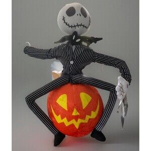 Jack Skellington Halloween 21” Plush  Greeter Nightmare Before Christmas NWT